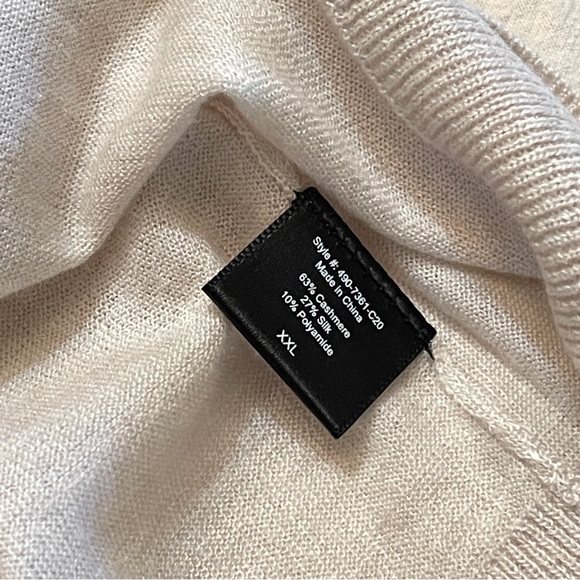 NWT Jenni Kayne Cashmere Silk Cardigan in Oatmeal XXL - Picture 12 of 12